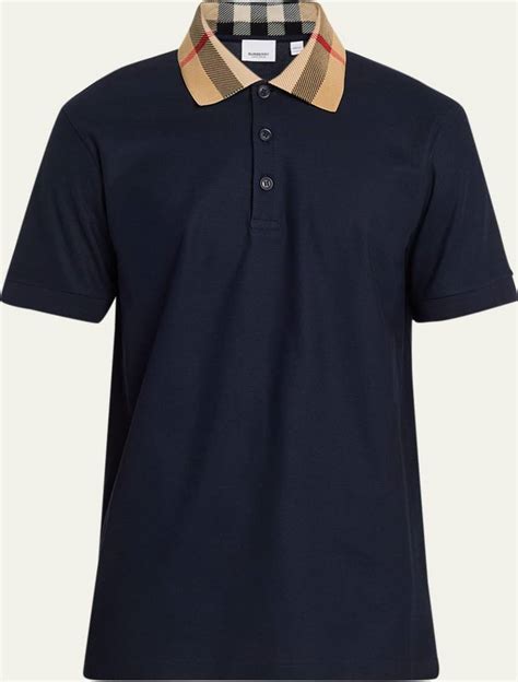 burberry polo shirts for women|Cotton Polo Shirt in Smoked navy .